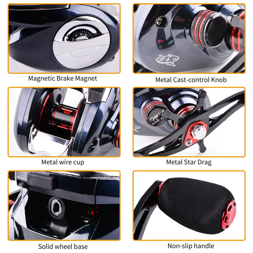 Carrete de Pesca 8,0: 1 19 + 1 - Fishing Boat Steering Wheel reseña y precio
